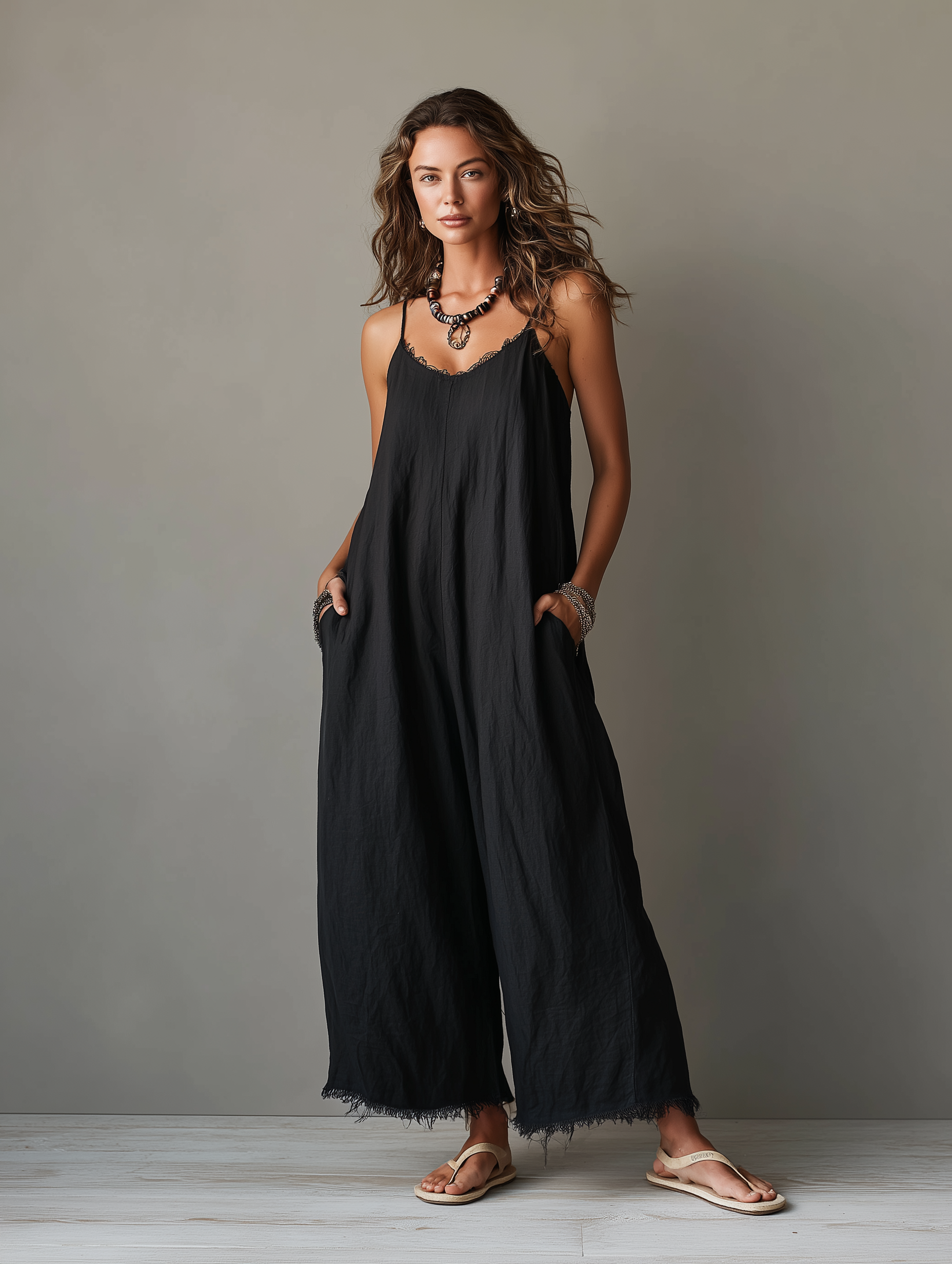 Lea - Minimalist Linen Jumpsuit for Women