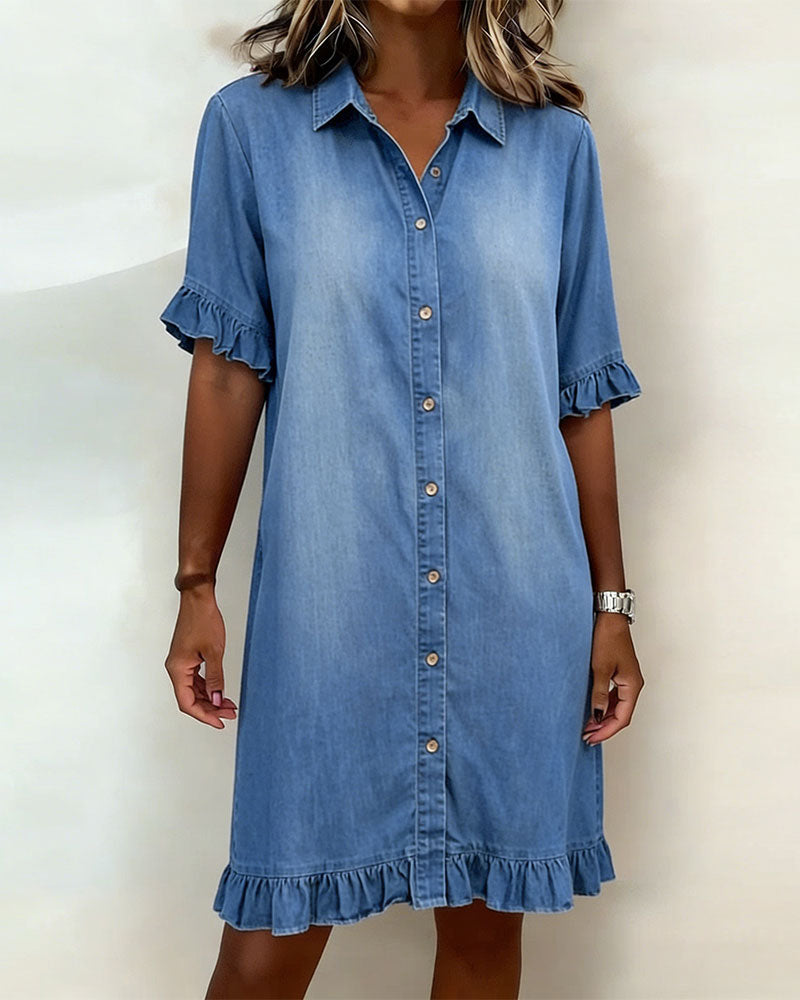 Denisa | Comfortable Denim Dress