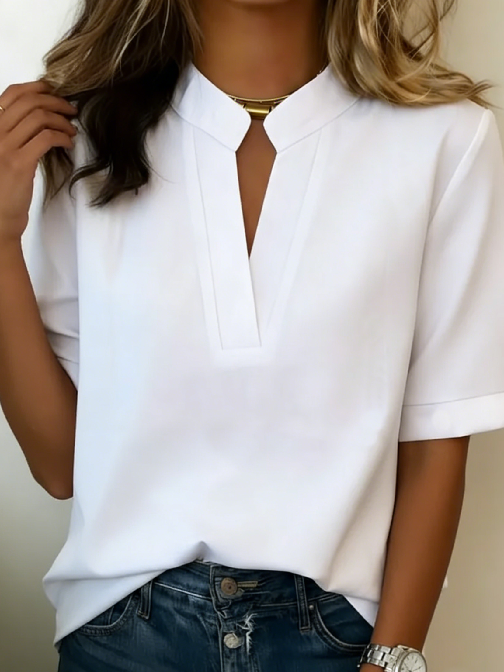 Elise | Elegant Blouse with Refined Collar