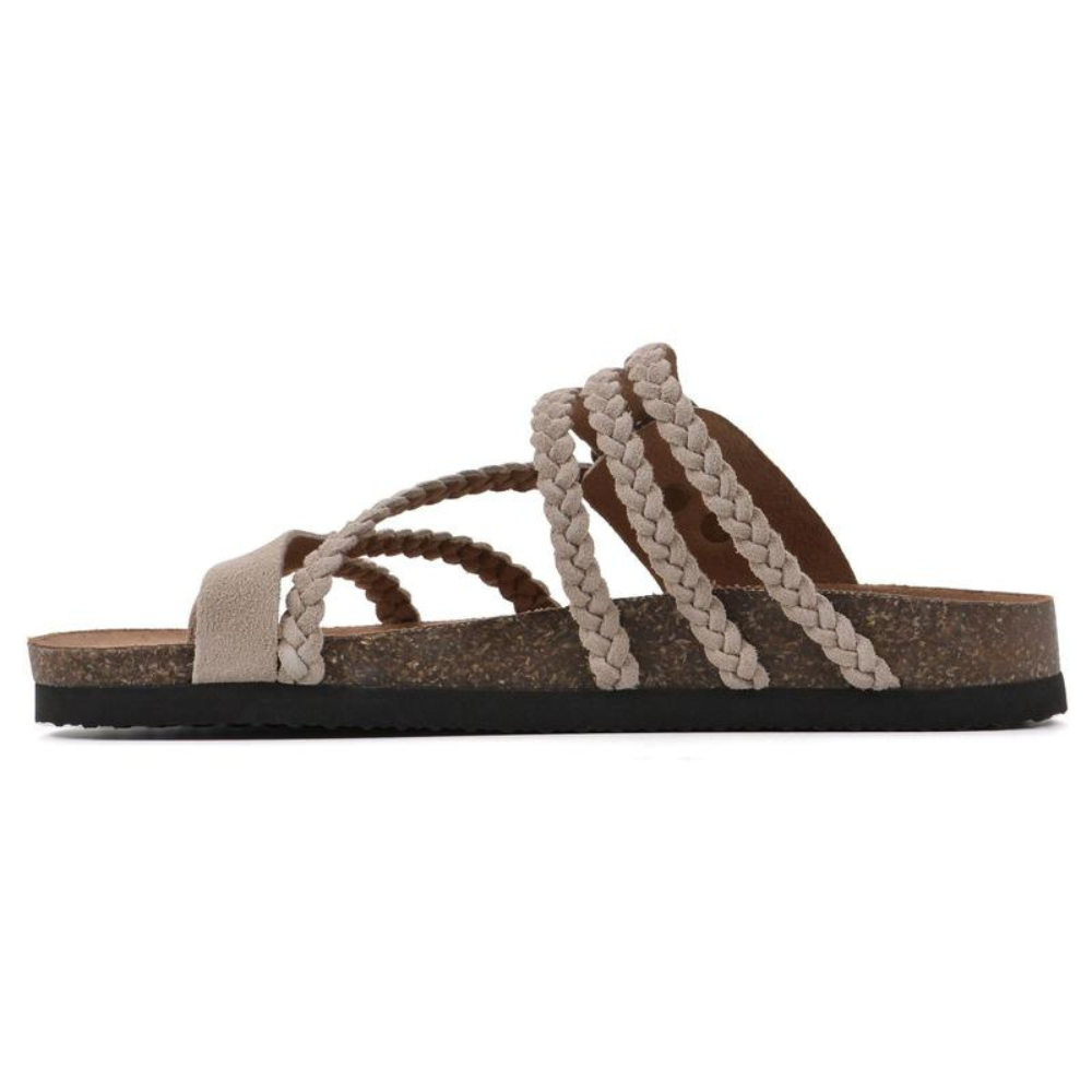 Harriet | Braided Cork Sandals