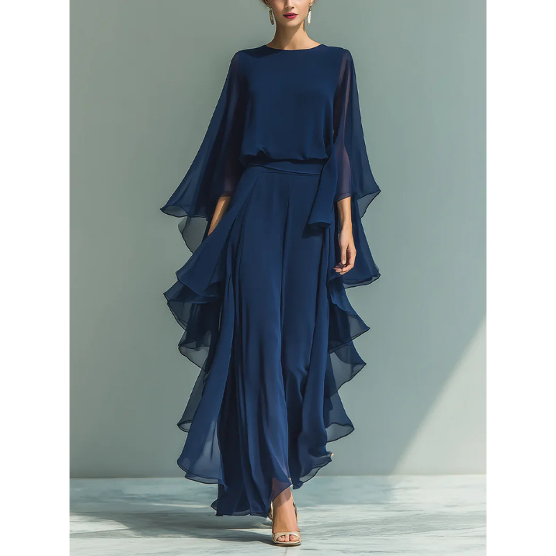 Aurora | Elegant Complete in Chiffon with Ruffles