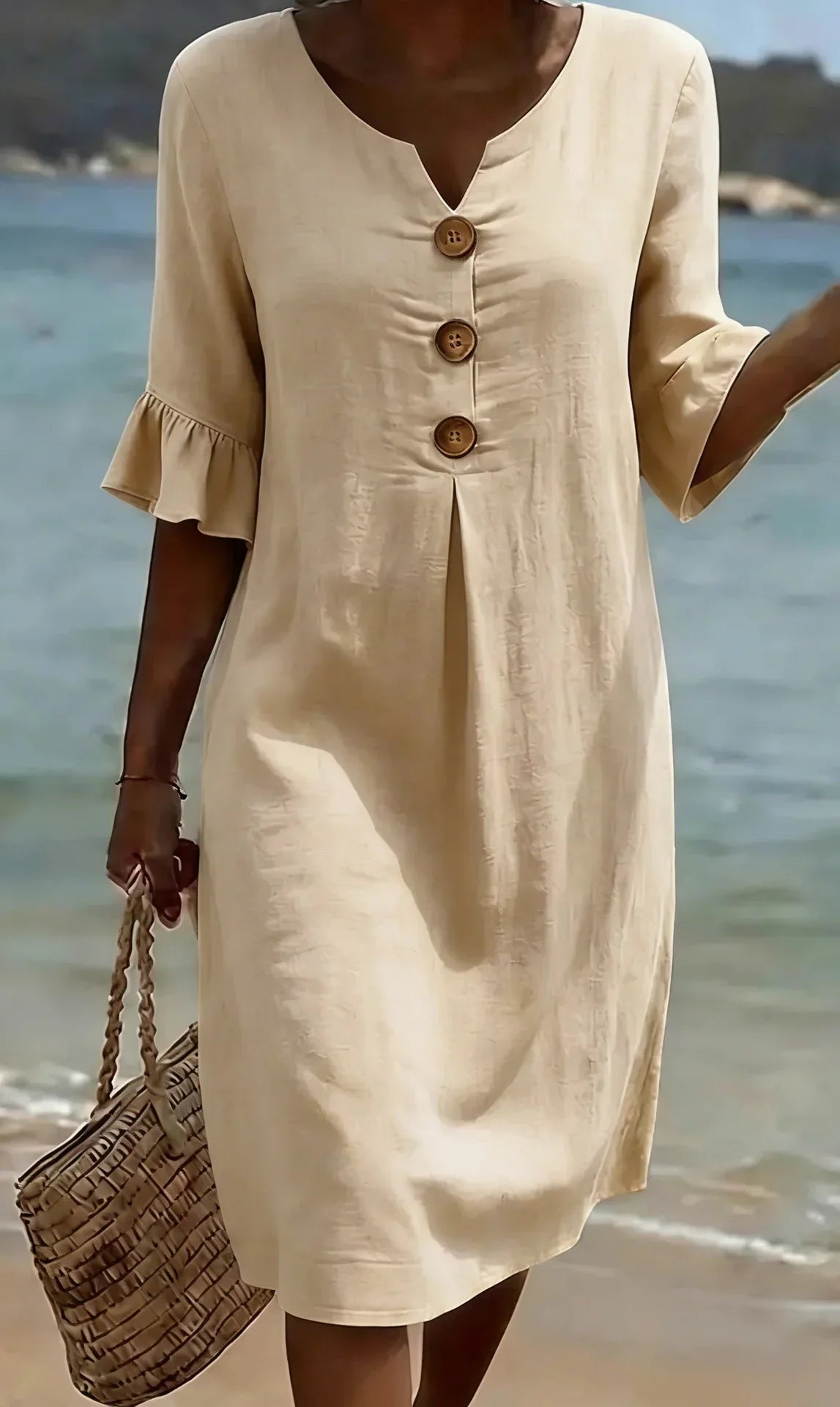 Radmila™ | Textured Long Sleeve Dress
