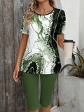 Allea | Printed Two-Piece Stretch Set