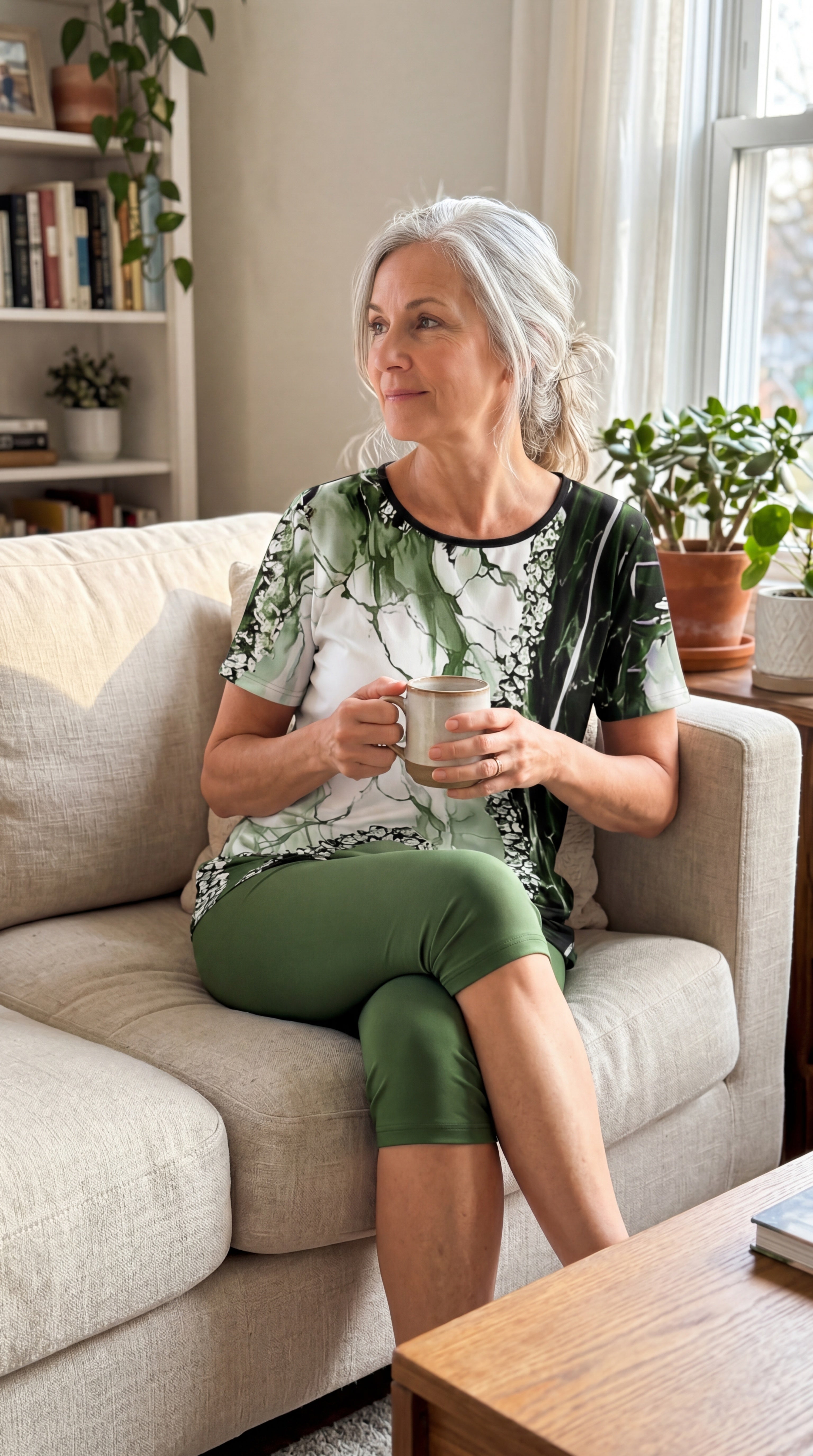 Allea | Printed Two-Piece Stretch Set