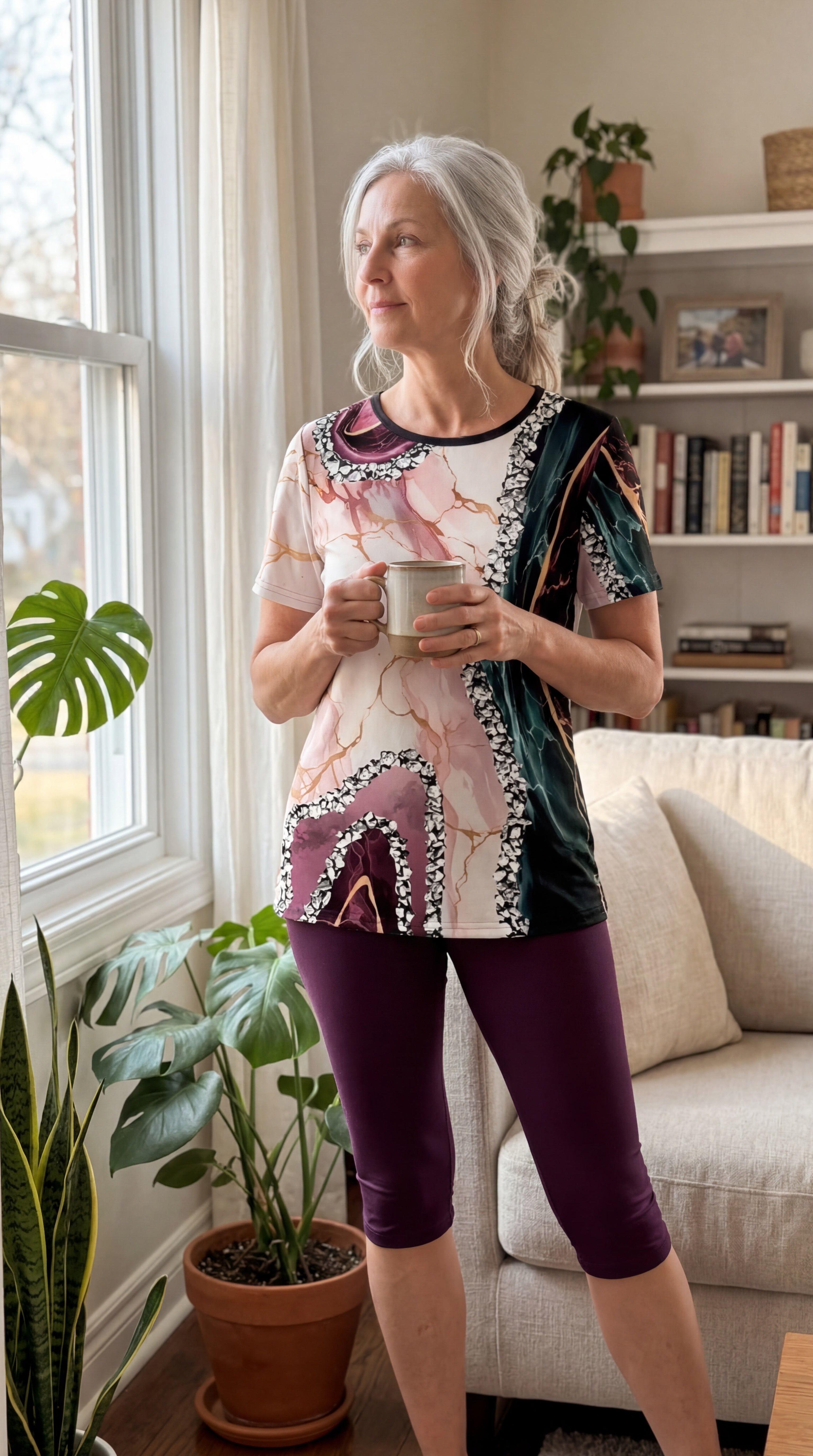Allea | Printed Two-Piece Stretch Set