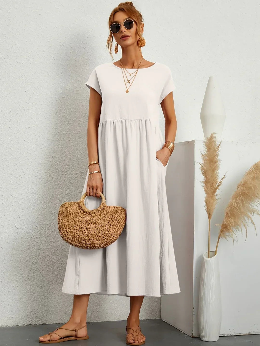Ellianna™ | Effortless Cotton Dress