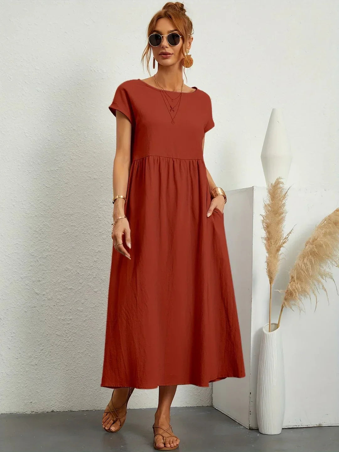 Ellianna™ | Effortless Cotton Dress