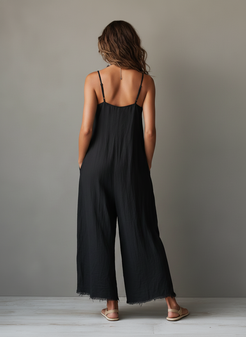 Lea - Minimalist Linen Jumpsuit for Women
