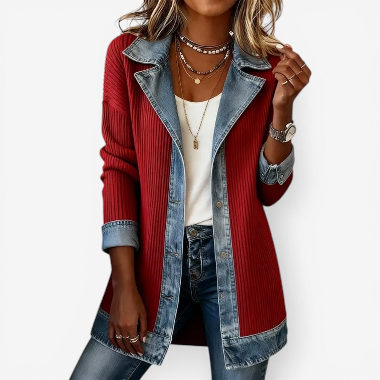 Sylvie | Indigo Summer Knit Jacket