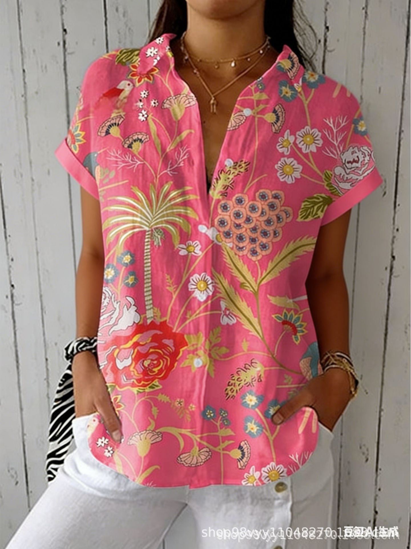 Floriana | Tropical Blossom Blouse