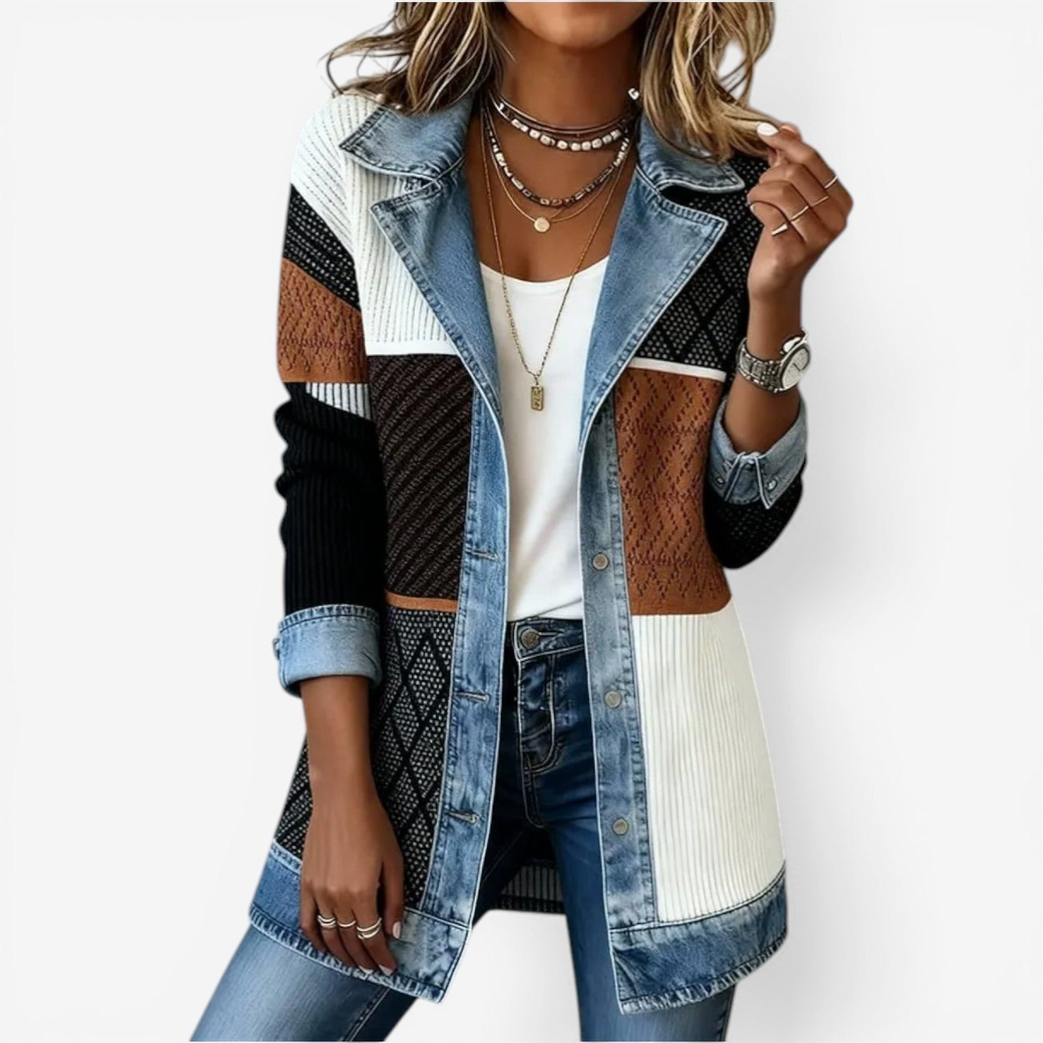 Sylvie | Indigo Summer Knit Jacket