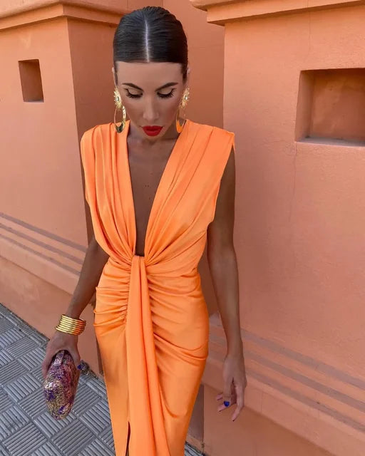 Elegant Pleated Dress