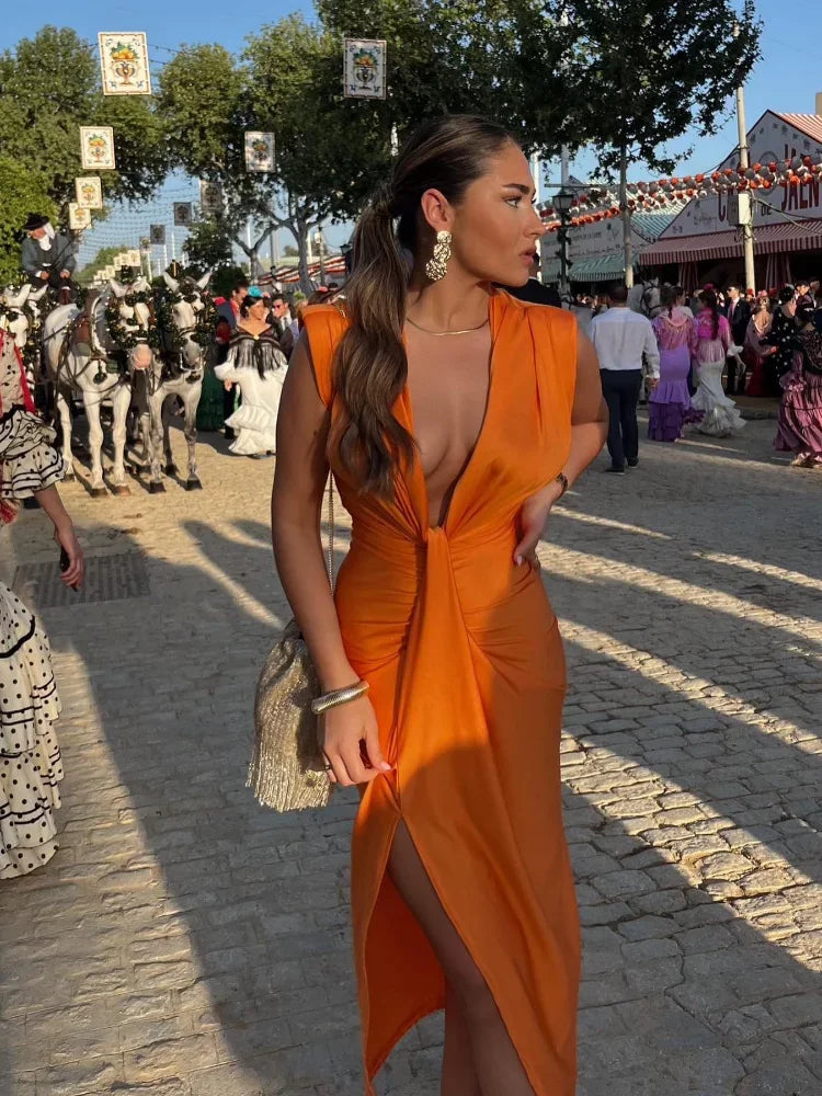 Elegant Pleated Dress