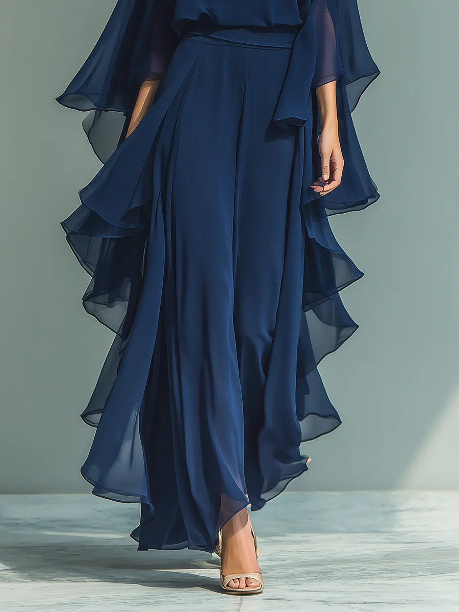 Aurora | Elegant Complete in Chiffon with Ruffles
