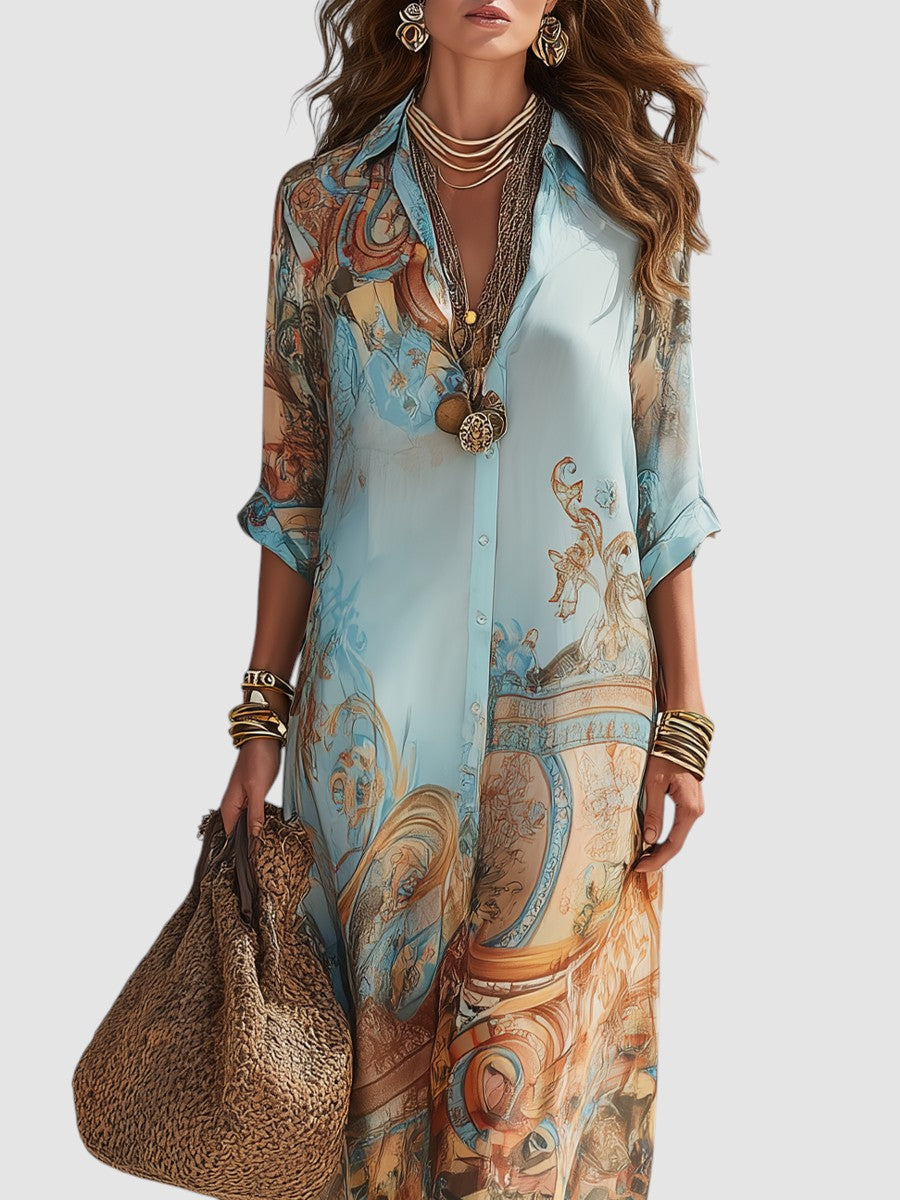 ELISARA | MEDITERRANEAN MAXI DRESS