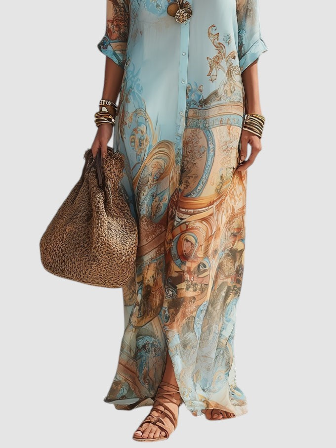 ELISARA | MEDITERRANEAN MAXI DRESS