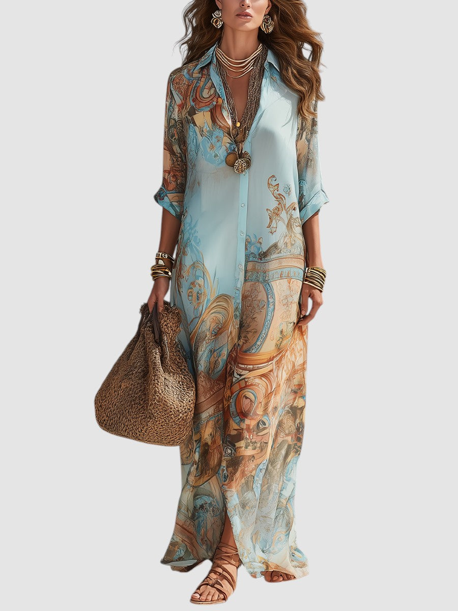 ELISARA | MEDITERRANEAN MAXI DRESS