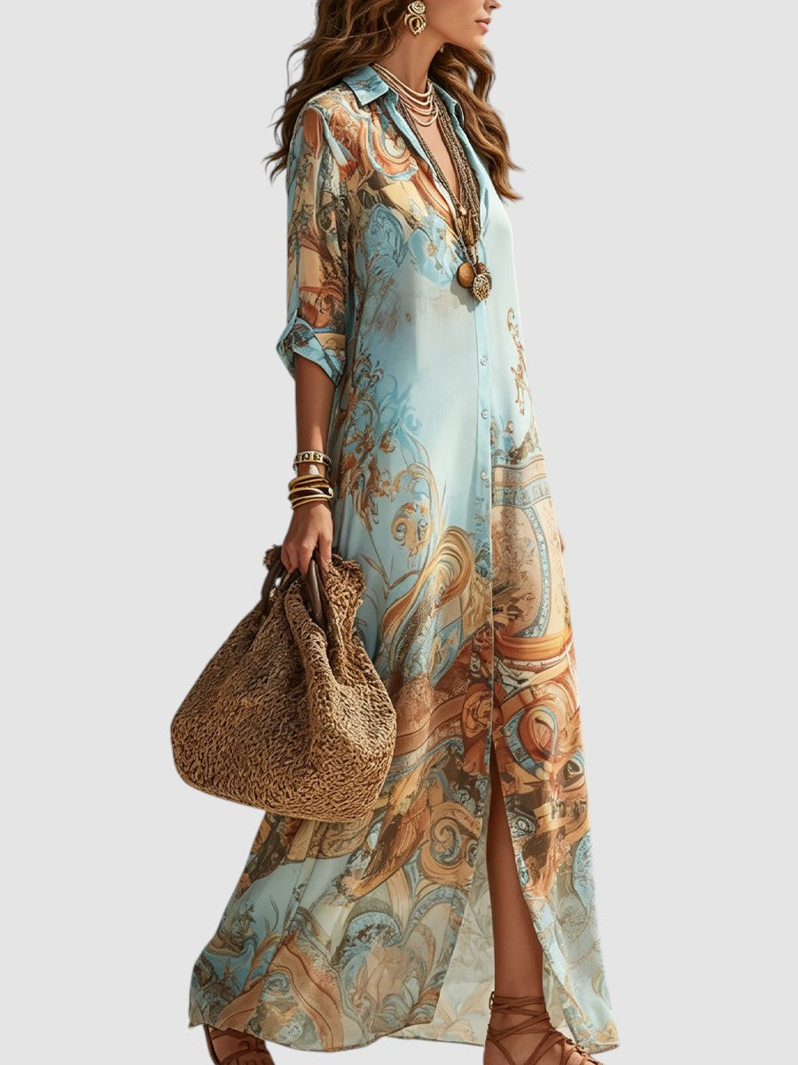 ELISARA | MEDITERRANEAN MAXI DRESS