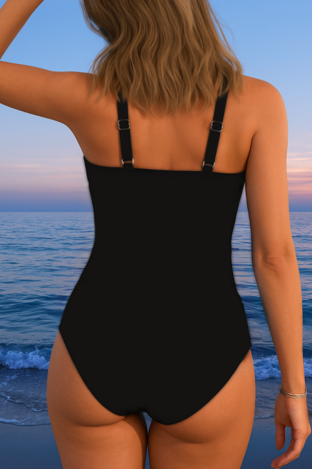Luxurious Wrap Swimsuit with Colorful Print