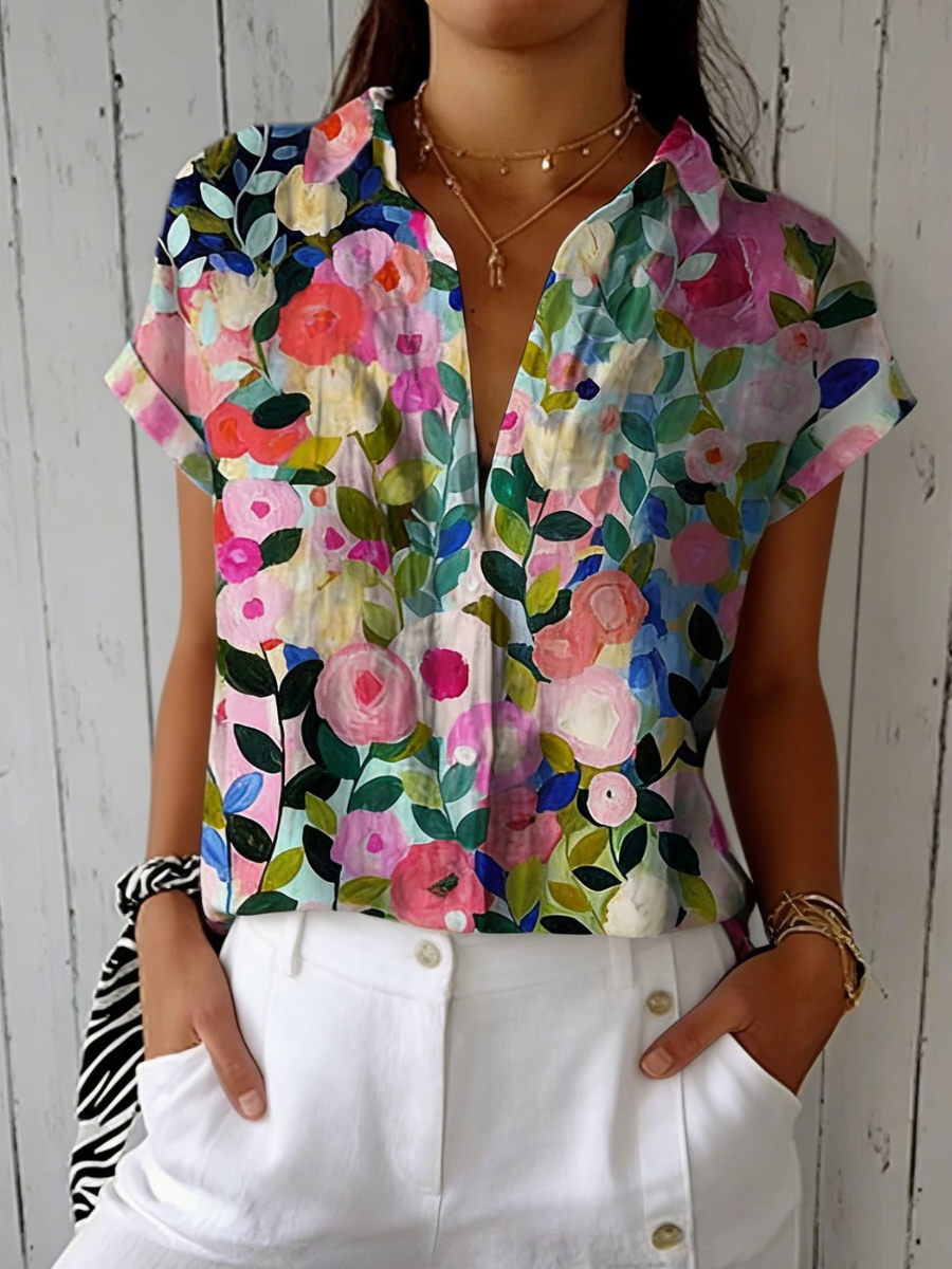 Frida | Bloom Canvas Blouse