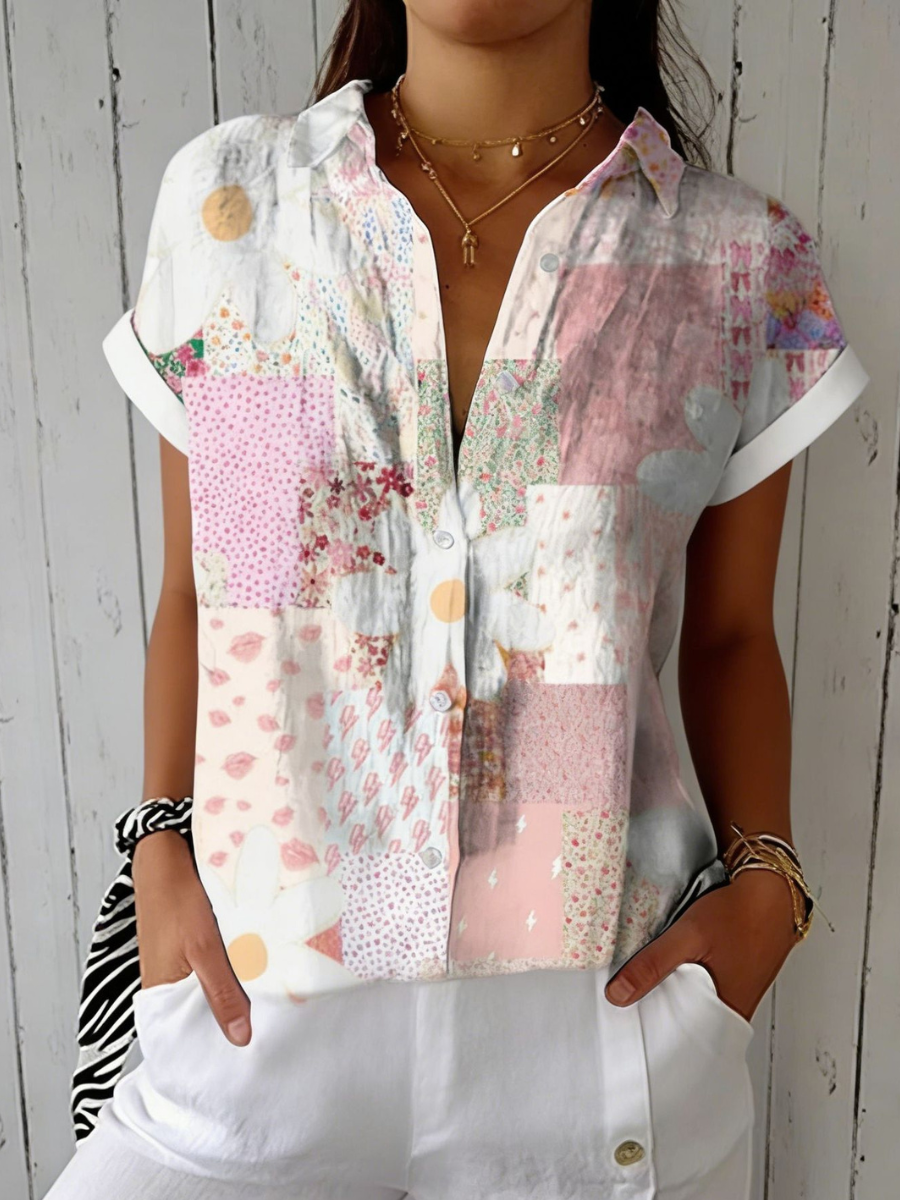 Fanny | Patchwork Daisy Blouse