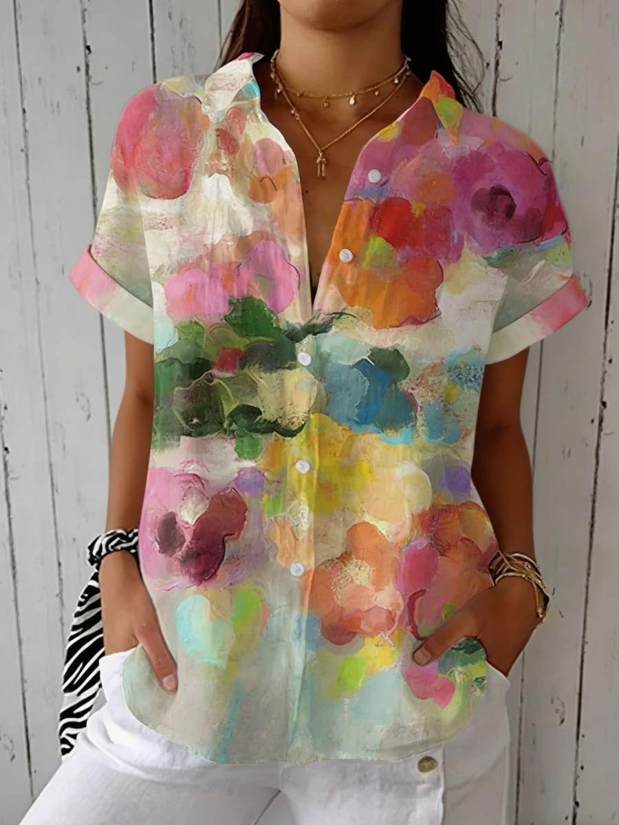 Elara | Watercolour Dreams Blouse
