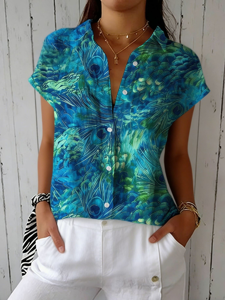 Florina | Peacock Grace Blouse