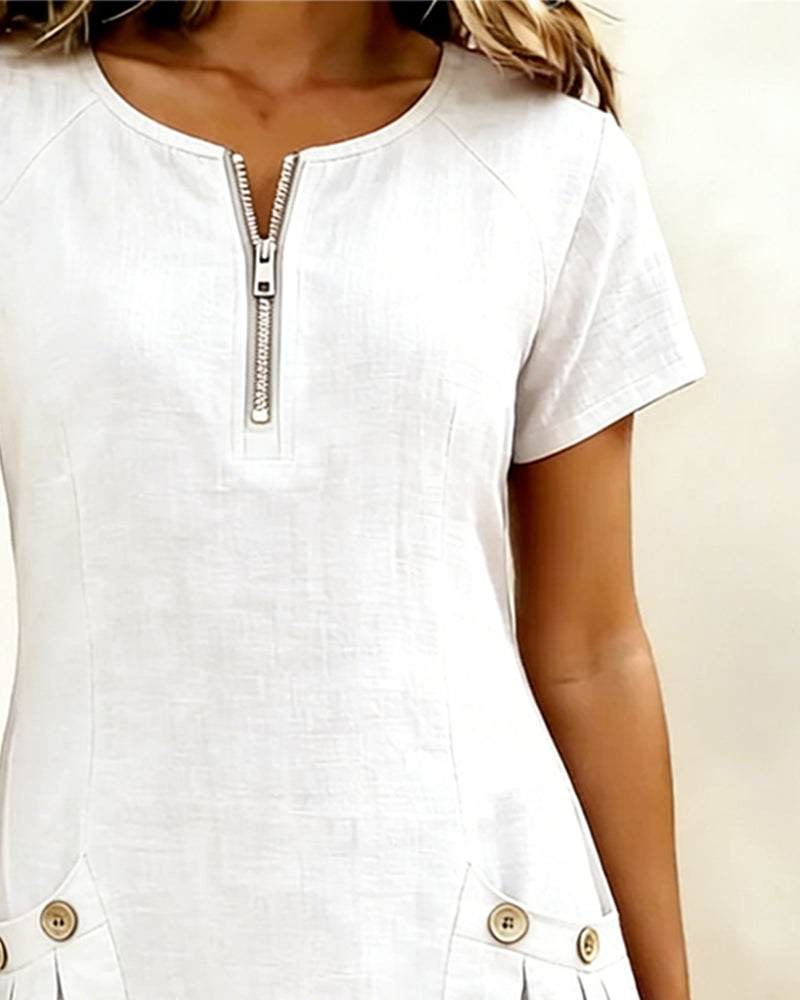 Lina™ Dress — Natural Elegance for Every Day