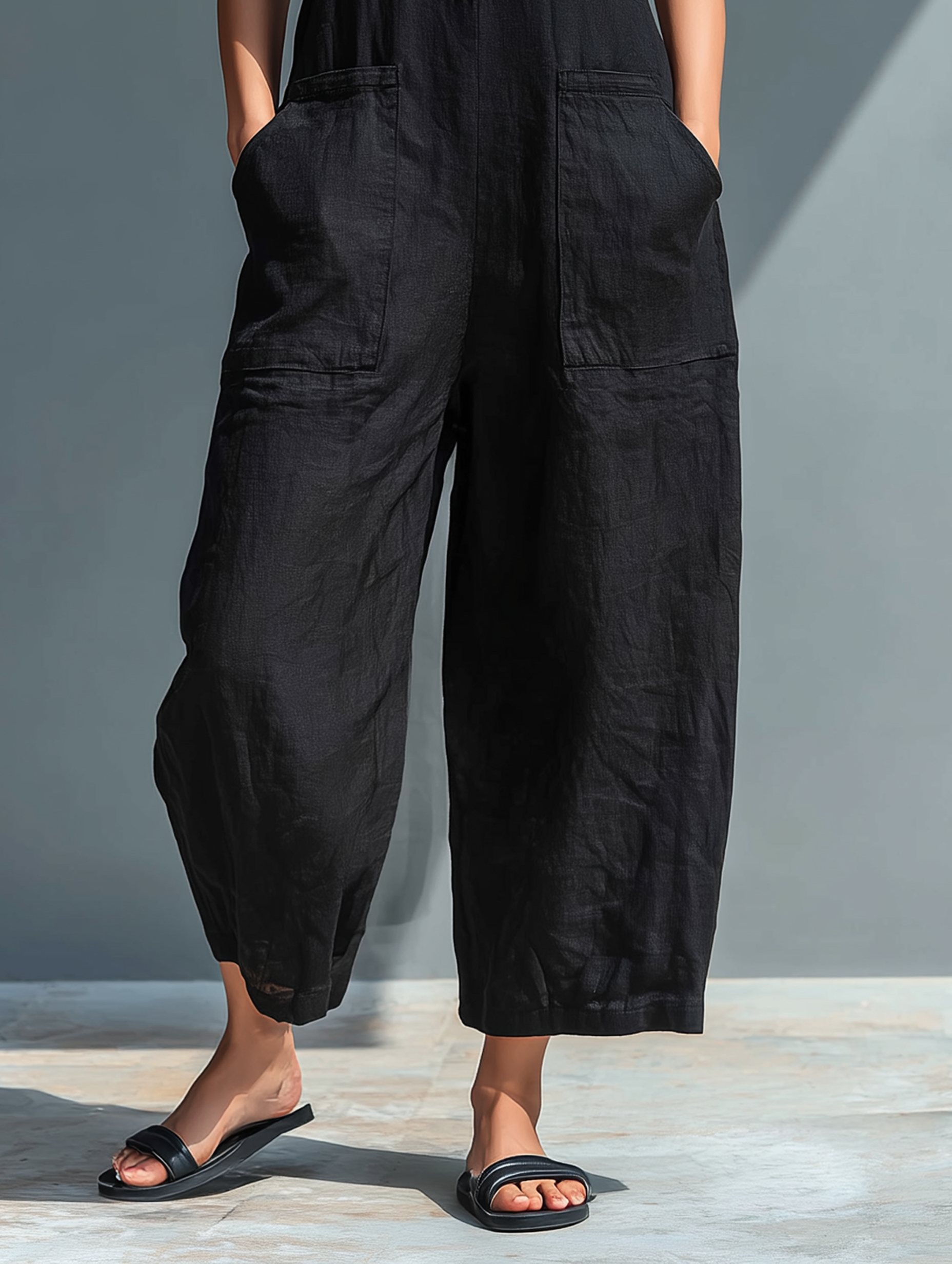 Cindy | Elegant Sleeveless Linen Jumpsuit
