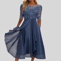 Zaria – The Flattering Lace Midi Dress