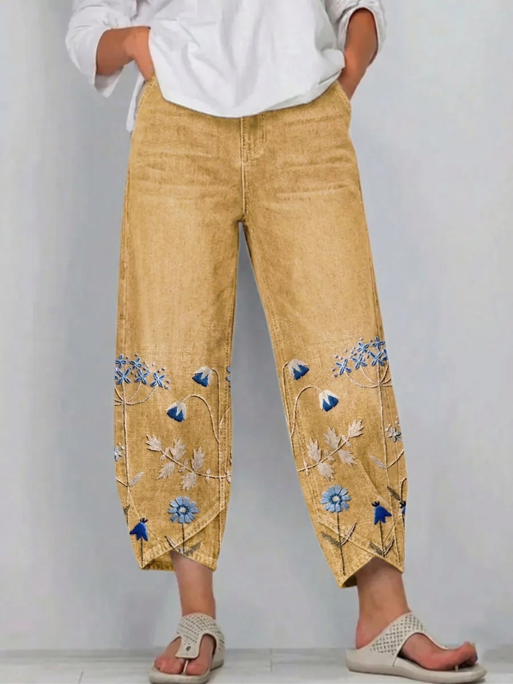 Aven | Embroidered Casual Chic Pants