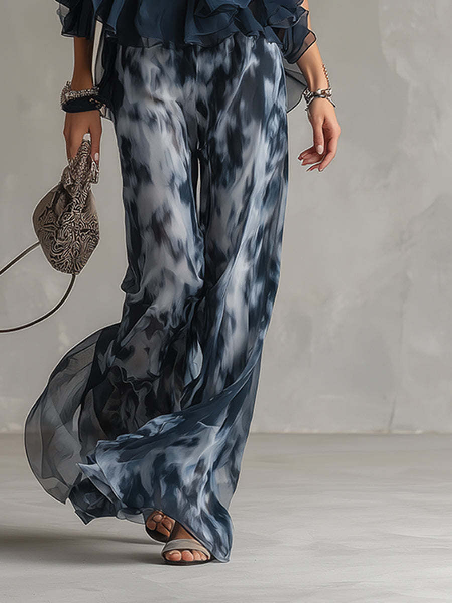 Elise | Halter Top & Wide-Leg Trouser Set