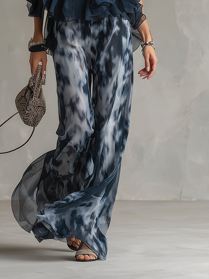 Elise | Halter Top & Wide-Leg Trouser Set