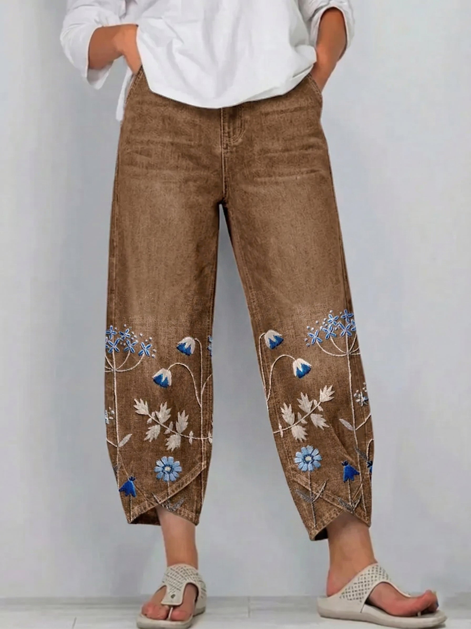 Aven | Embroidered Casual Chic Pants