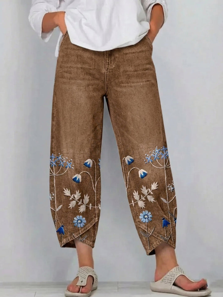 Aven | Embroidered Casual Chic Pants
