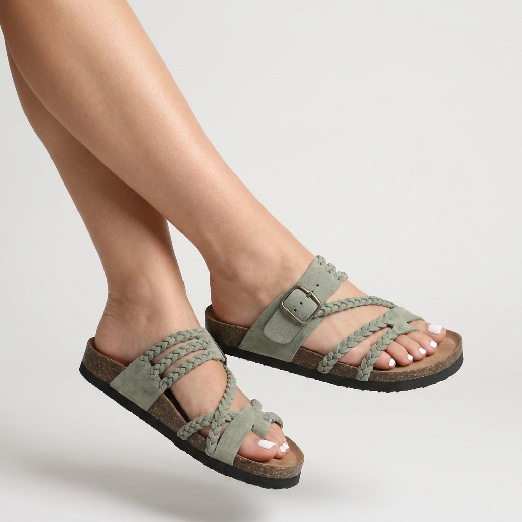 Hayleigh Braided Cork Sandals – Your Feet Called. They Want These.