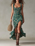 Zara | Retro Boho Maxi Dress