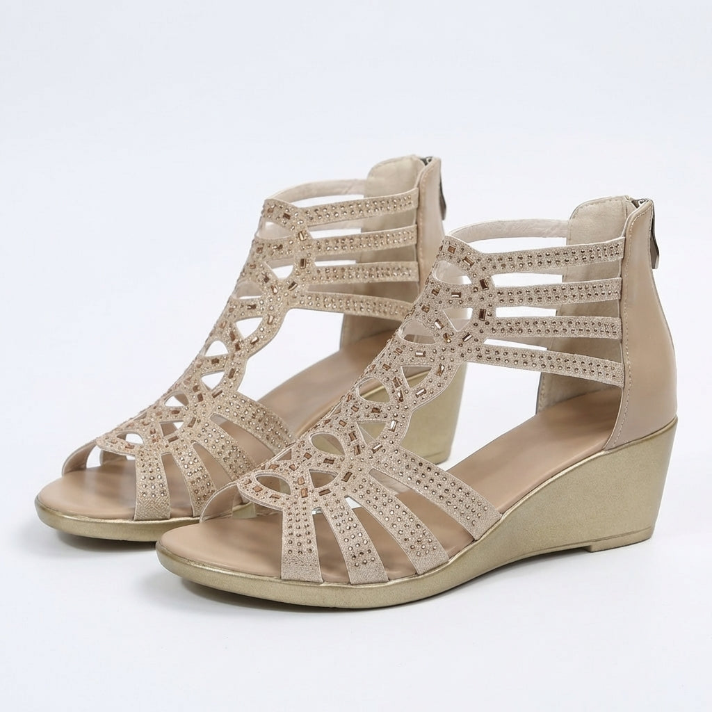 Jeanette | Cutout Wedge Comfort Sandal