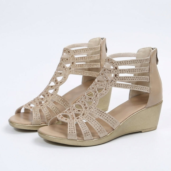 Jeanette | Cutout Wedge Comfort Sandal