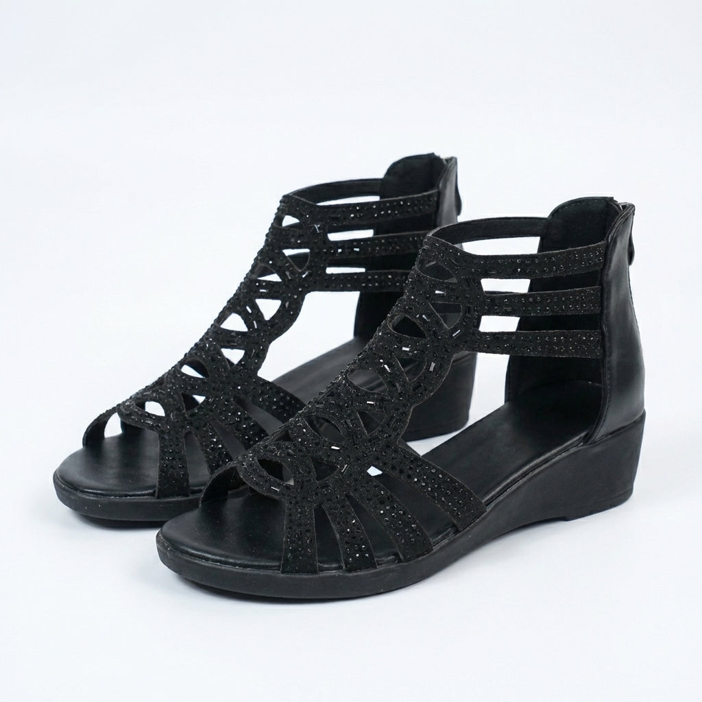 Jeanette | Cutout Wedge Comfort Sandal