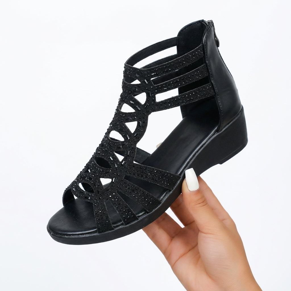 Jeanette | Cutout Wedge Comfort Sandal