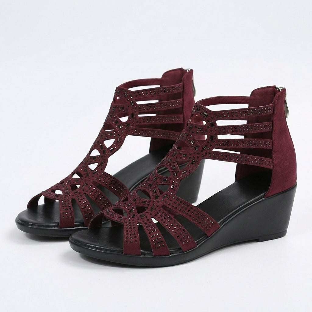 Jeanette | Cutout Wedge Comfort Sandal